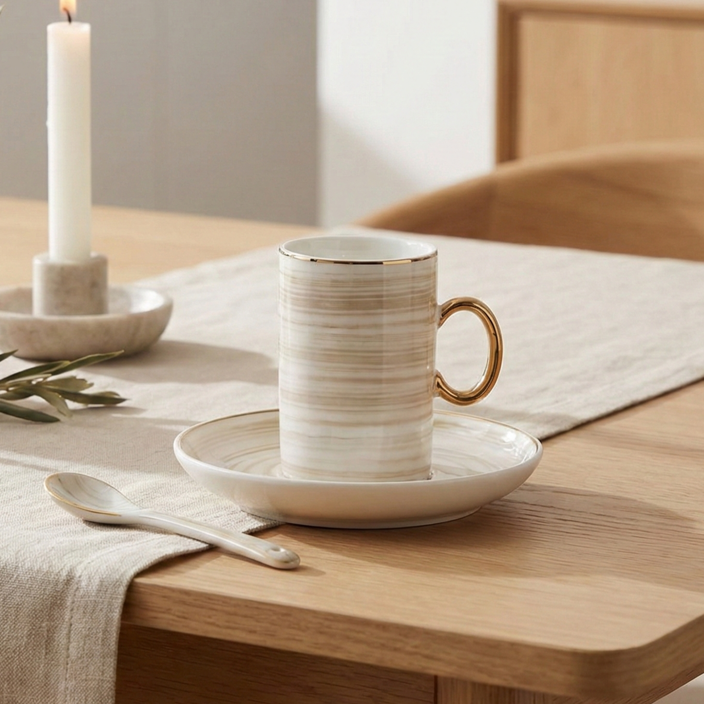 Bricard Espresso Set mit Unterteller 12 teilig