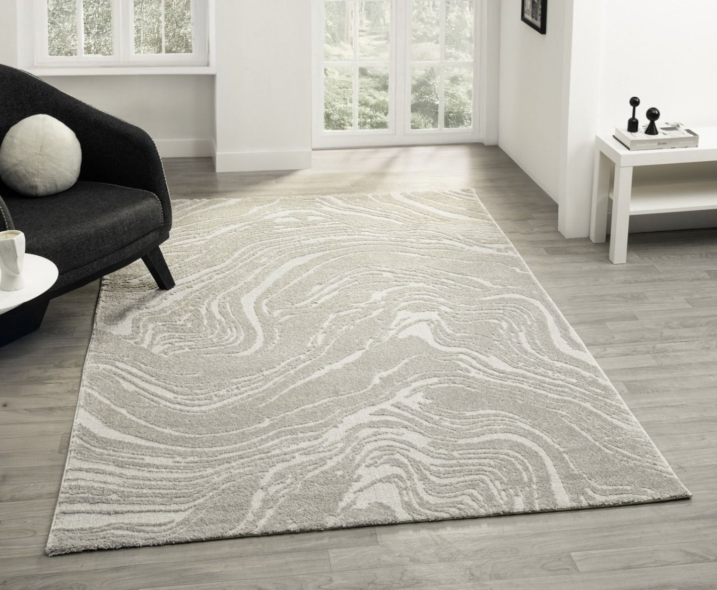 Teppich Nova rechteckig Naturmuster 13 mm Höhe 160 x 230 cm 200x290 cm grau