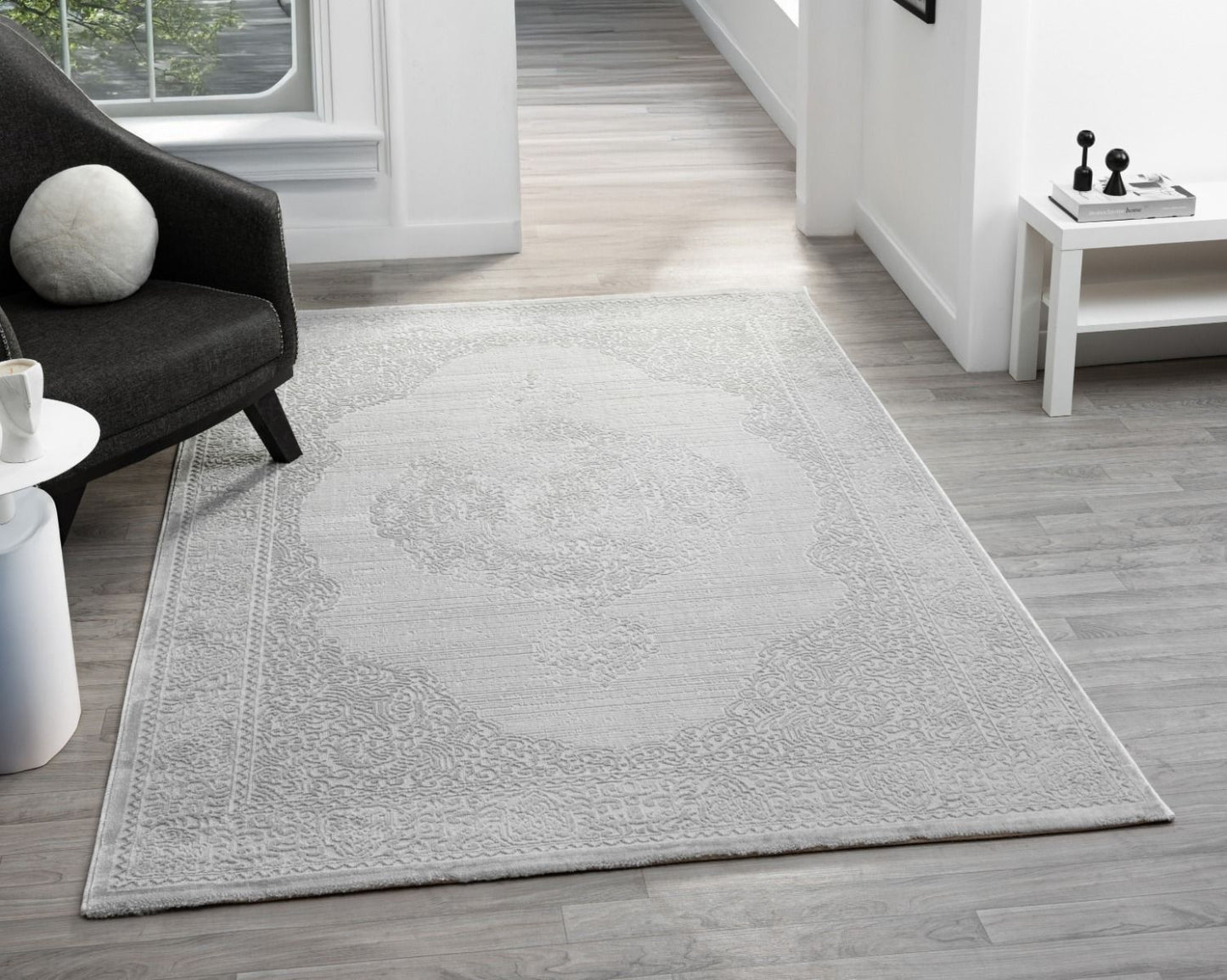 Teppich Elyse stilvoll und elegantes Design 10 mm Höhe 160 x 230 cm 200x290 cm grau