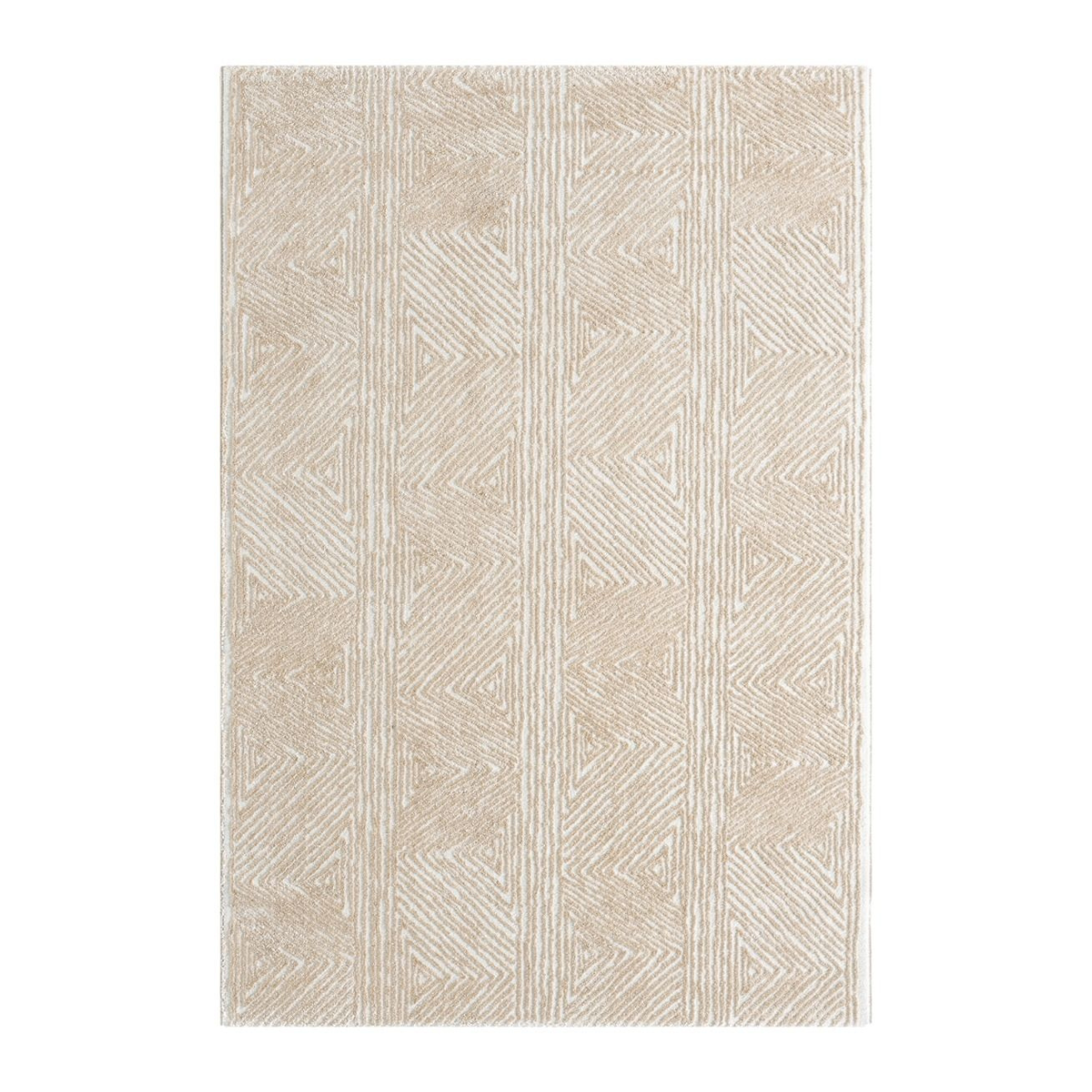 Teppich Nova rechteckig Streifenmuster 13 mm Höhe 160 x 230 cm 200x230 cm creme