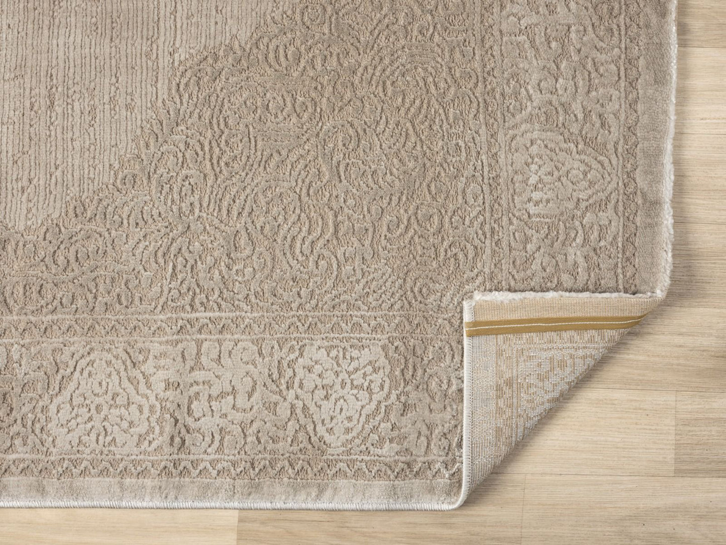Teppich Elyse stilvoll und elegantes Design 10 mm Höhe 160 x 230 cm 200x290 cm taupe