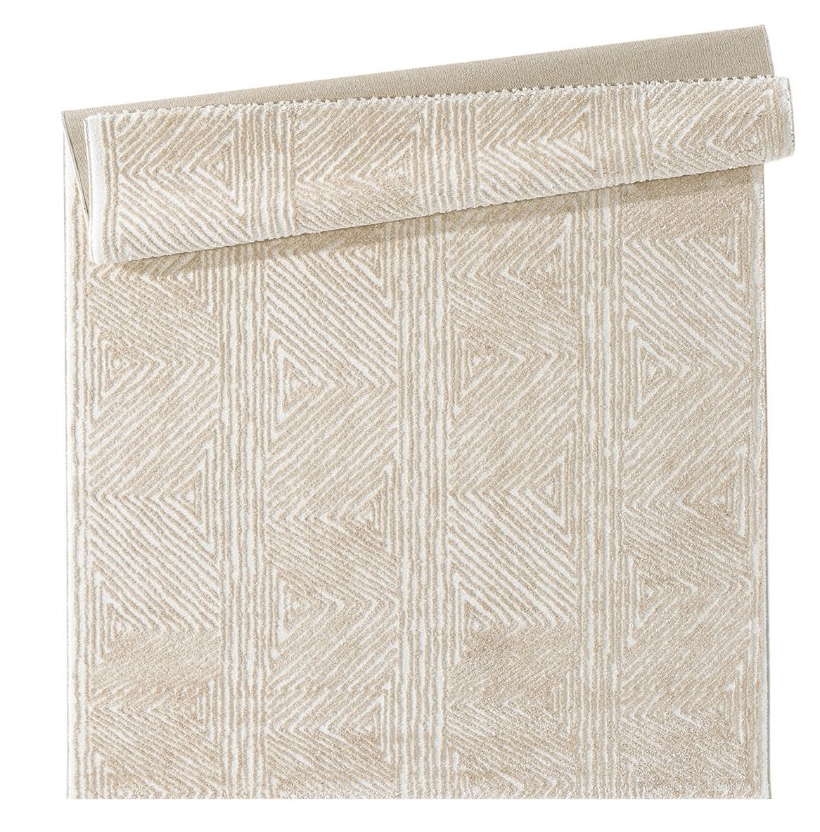 Teppich Nova rechteckig Streifenmuster 13 mm Höhe 160 x 230 cm 200x230 cm creme
