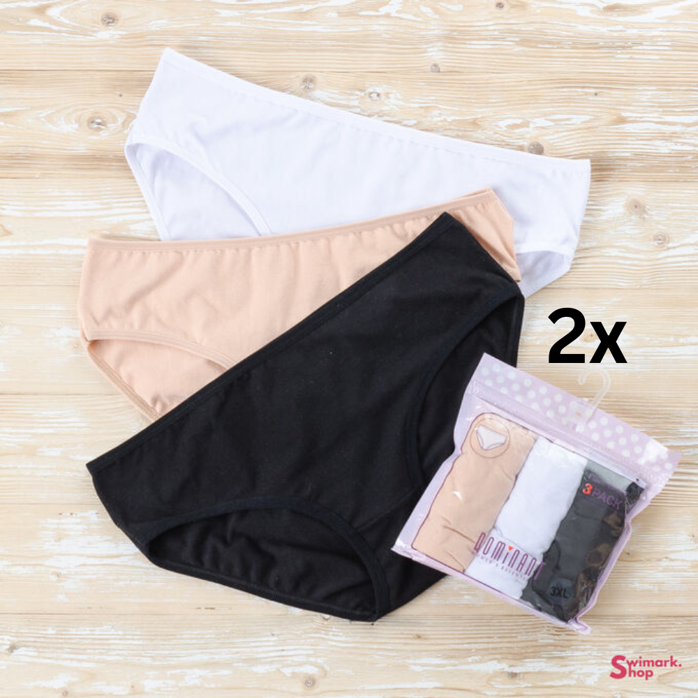 Brazilian Slips 6er Set Unterhosen Damen Baumwoll Panty Unterwäsche Frauen S/M/L