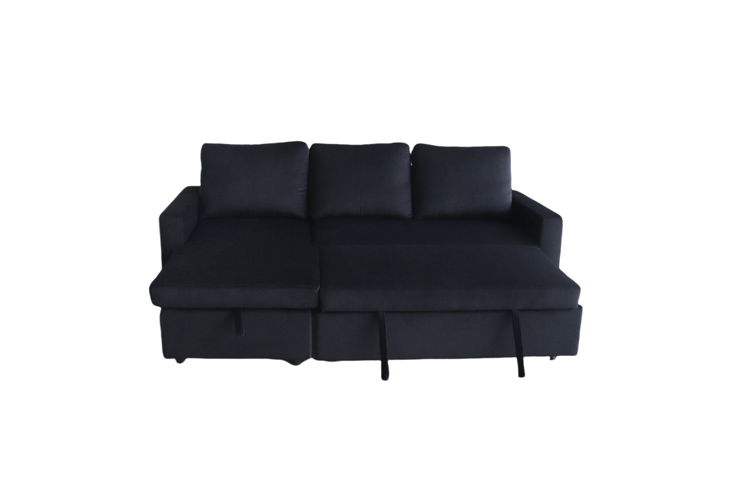 Ecksofa mit Schlaffunktion & Stauraum – 215 x 127 x 90 cm