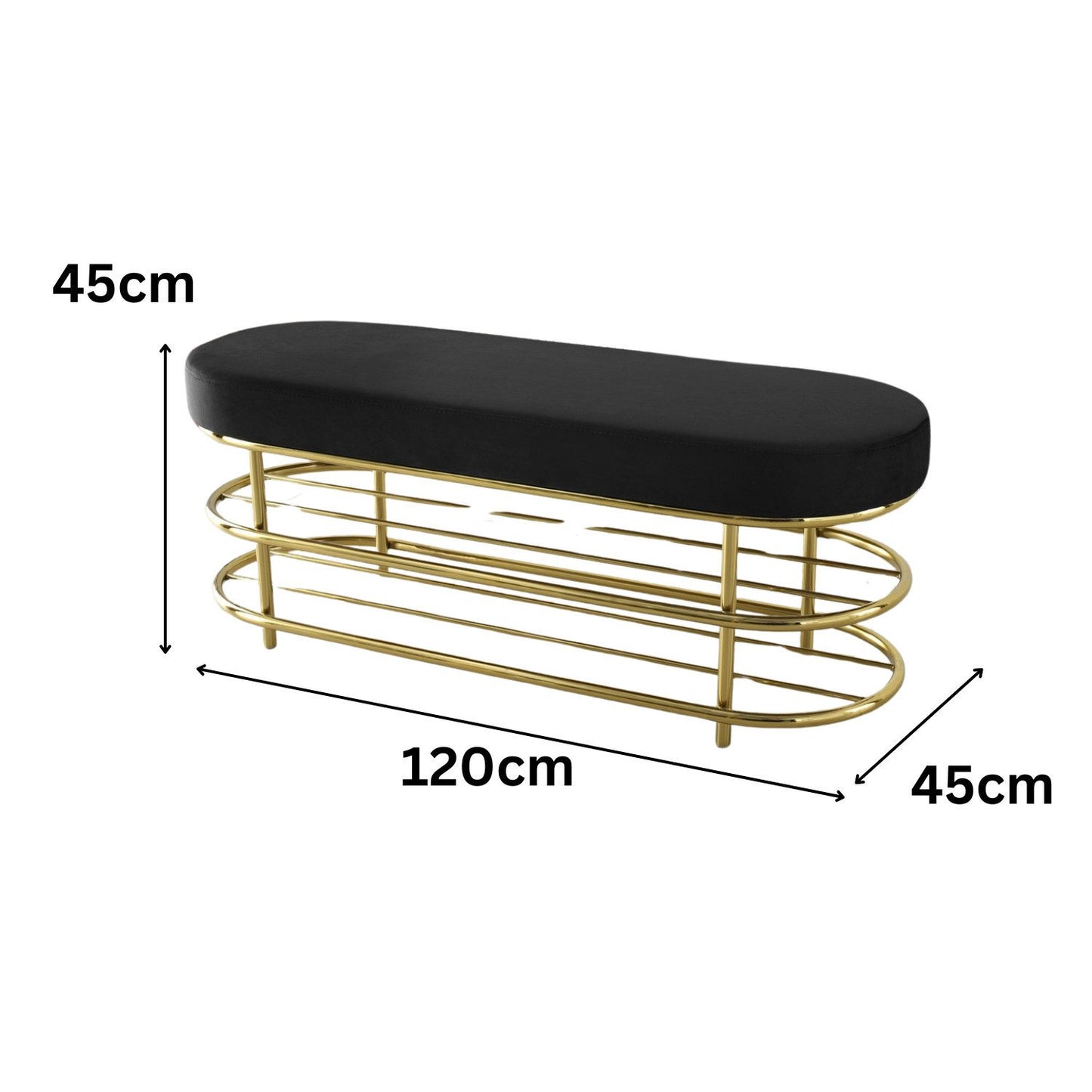 Schuhbank Moderner edler Schuhputzhocker aus Samt Schuhablage Bank mit Regal