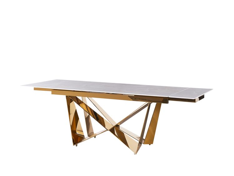 Moderner Esstisch mit Marmor-Optik – ausziehbar von 180 auf 240 cm