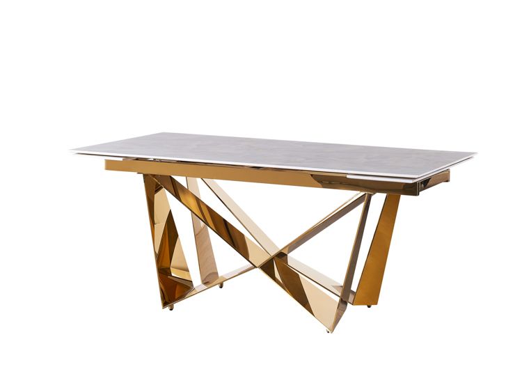 Moderner Esstisch mit Marmor-Optik – ausziehbar von 180 auf 240 cm