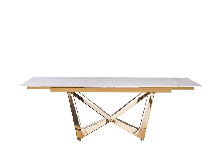Moderner Esstisch mit Marmor-Optik – ausziehbar von 180 auf 240 cm
