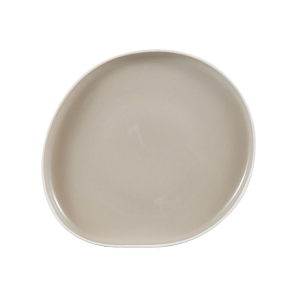 BRICARD Geschirr-Set Barles Tafelgeschirr, Porzellan, spülmaschinenfest 25-tlg. weiß-beige