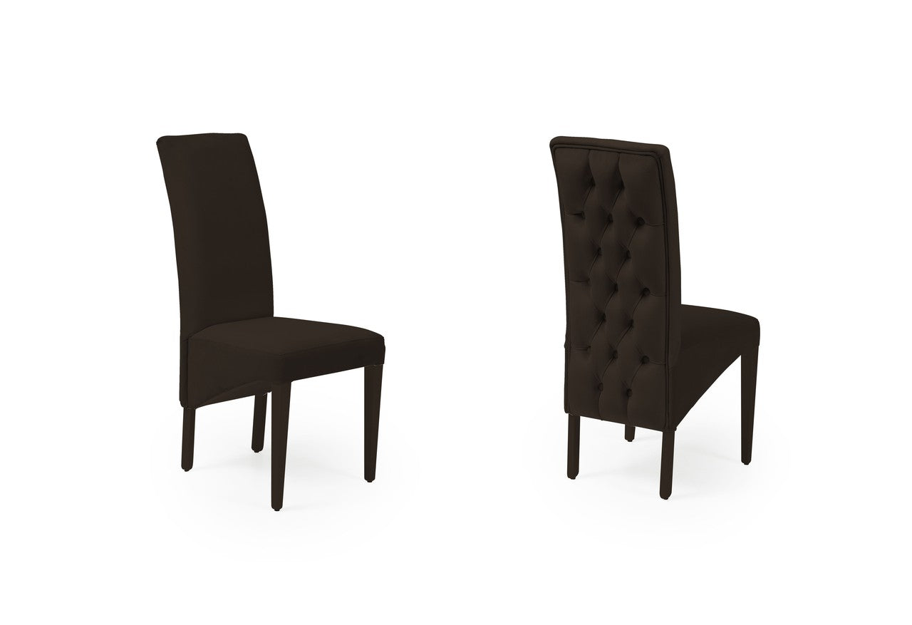 2er Set Esszimmerstühle Polsterstuhl RINAS mit Rückenlehne bis 120 kg belastbar Holzbeine schwarz Samt Chester Design