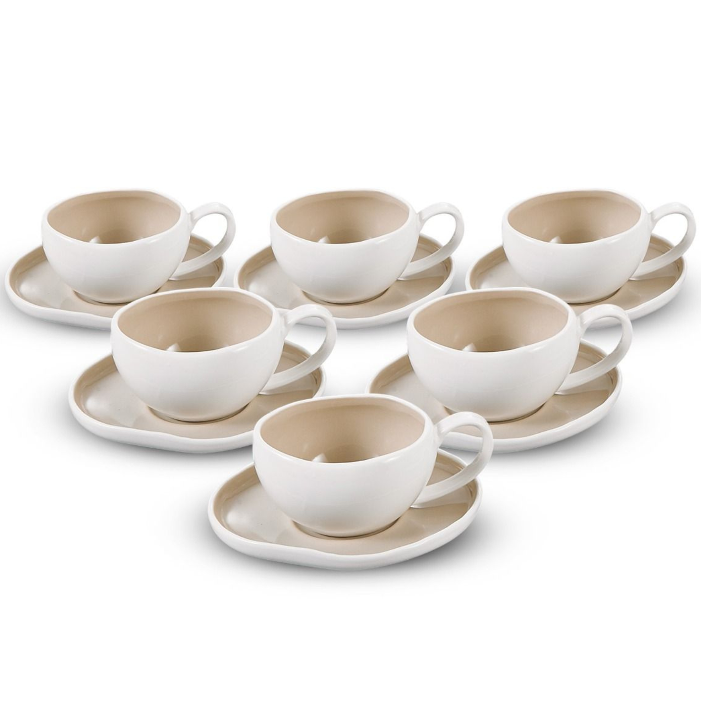 Bricard Espresso Set BARLES 12 teilig Beige