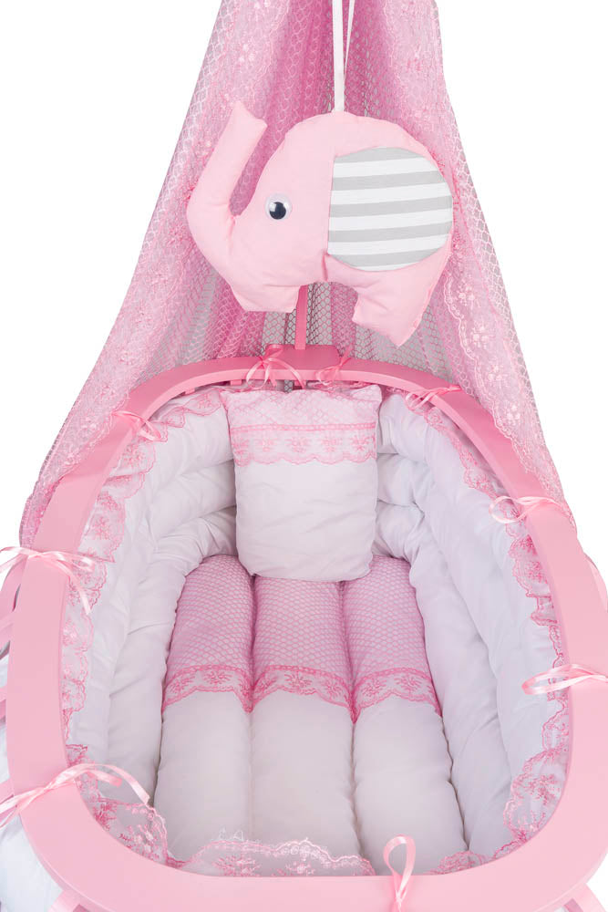 Babybett komplett Set LUCCA pink