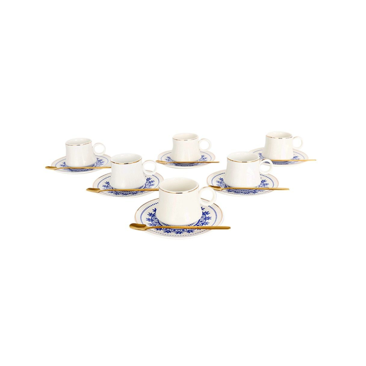 BRICARD Tee-Espresso Set 014 | 24-teilig – Blau
