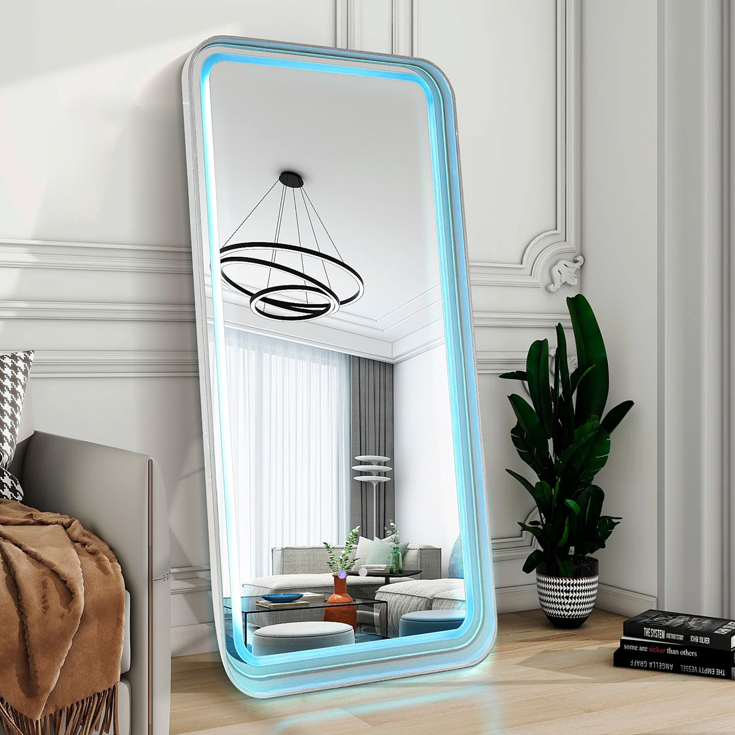 Moderne Ganzkörperspiegel mit Bluetooth und LED Beleuchtung 180 x 80 cm