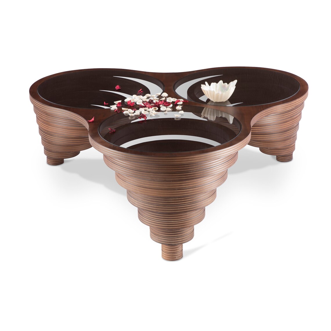 Natürlicher Life Wallnuss Couchtisch 109x109x39 cm