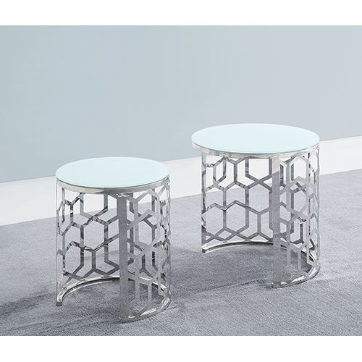 PALERMO Beistelltisch-Set – Stilvolle Geometrie in moderner Eleganz