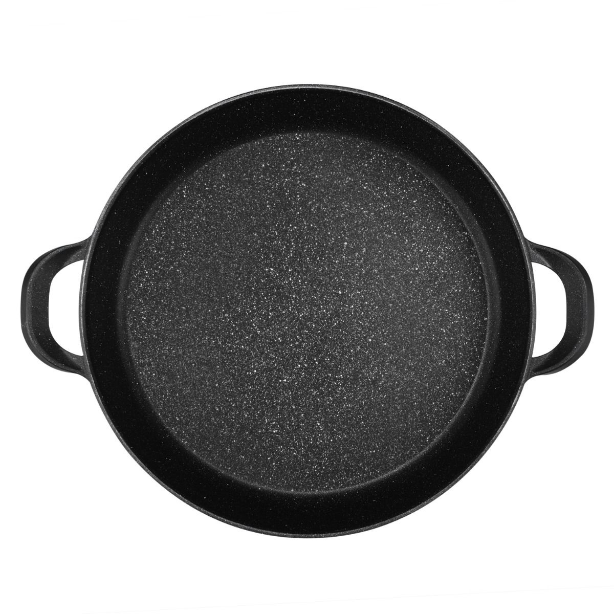 Paellapfanne Yada 36 cm Induktion antihaft Marmordesign schwarz
