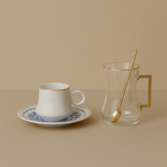 Bricard Tee-Espresso Set  – 24-teilig Blau