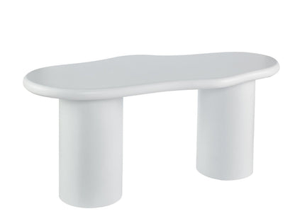 Esstisch Bobbio in weiß MDF organisches Design 200 cm