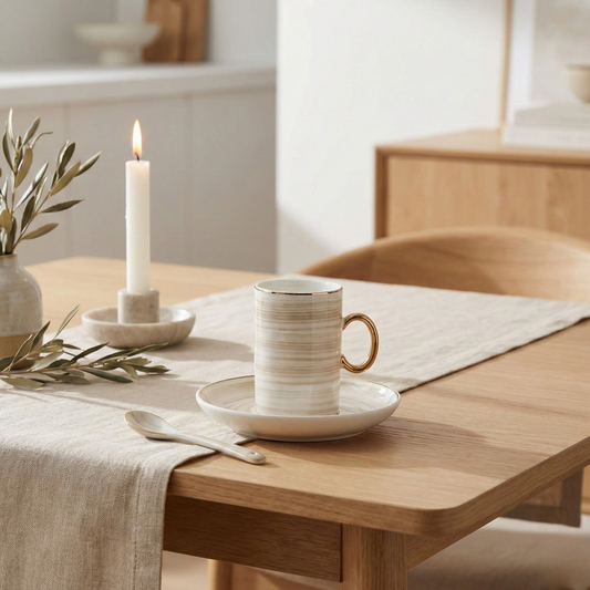 Bricard Espresso Set mit Unterteller 12 teilig