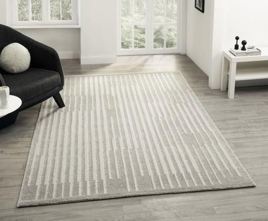 Teppich Nova rechteckig klare Linienführung 13 mm Höhe 160 x 230 cm 200x290 cm grau