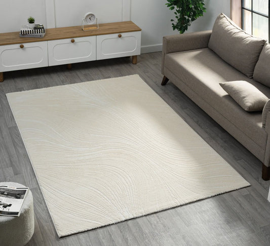 Teppich Elyse stilvoll und elegantes Design 10 mm Höhe 160 x 230 cm 200x290 cm creme