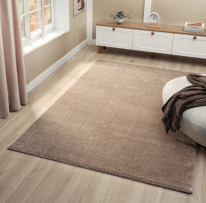 Teppich Asta weicher Hochflor aus harmonischem Design 20 mm Höhe 160 x 230 cm 200x290 cm beige
