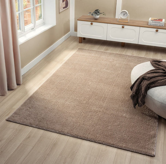 Teppich Asta weicher Hochflor aus harmonischem Design 20 mm Höhe 160 x 230 cm 200x290 cm beige
