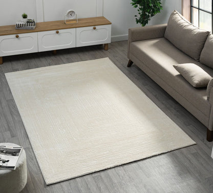 Teppich Elyse modernes und elegantes Design 10 mm Höhe 160 x 230 cm 200 x 290 cm creme