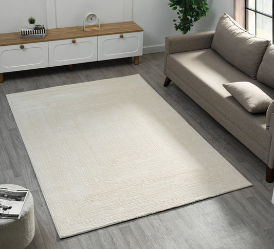 Teppich Elyse modernes und elegantes Design 10 mm Höhe 160 x 230 cm 200 x 290 cm creme