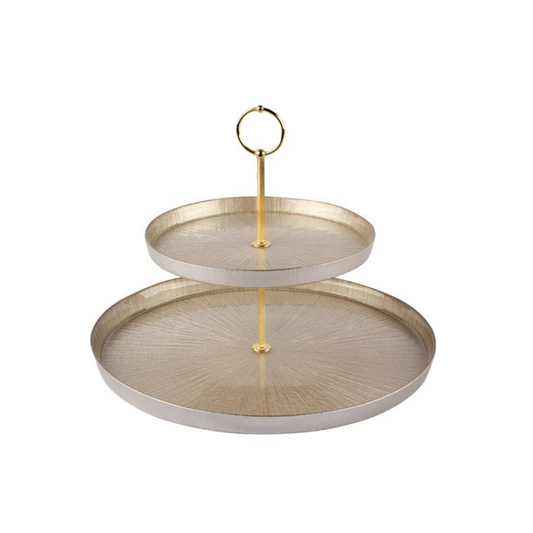 Bricard Rexy Etagere 2-stöckig | 21–32 cm – Champagner