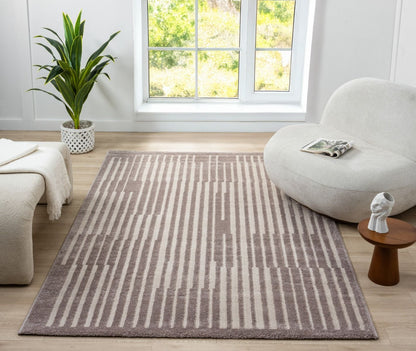 Teppich Nova rechteckig klare Linienführung 13 mm Höhe 160 x 230 cm 200x290 cm beige
