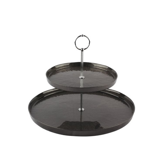 Bricard Rexy Etagere 2-stöckig | 21–32 cm – Dunkelgrau