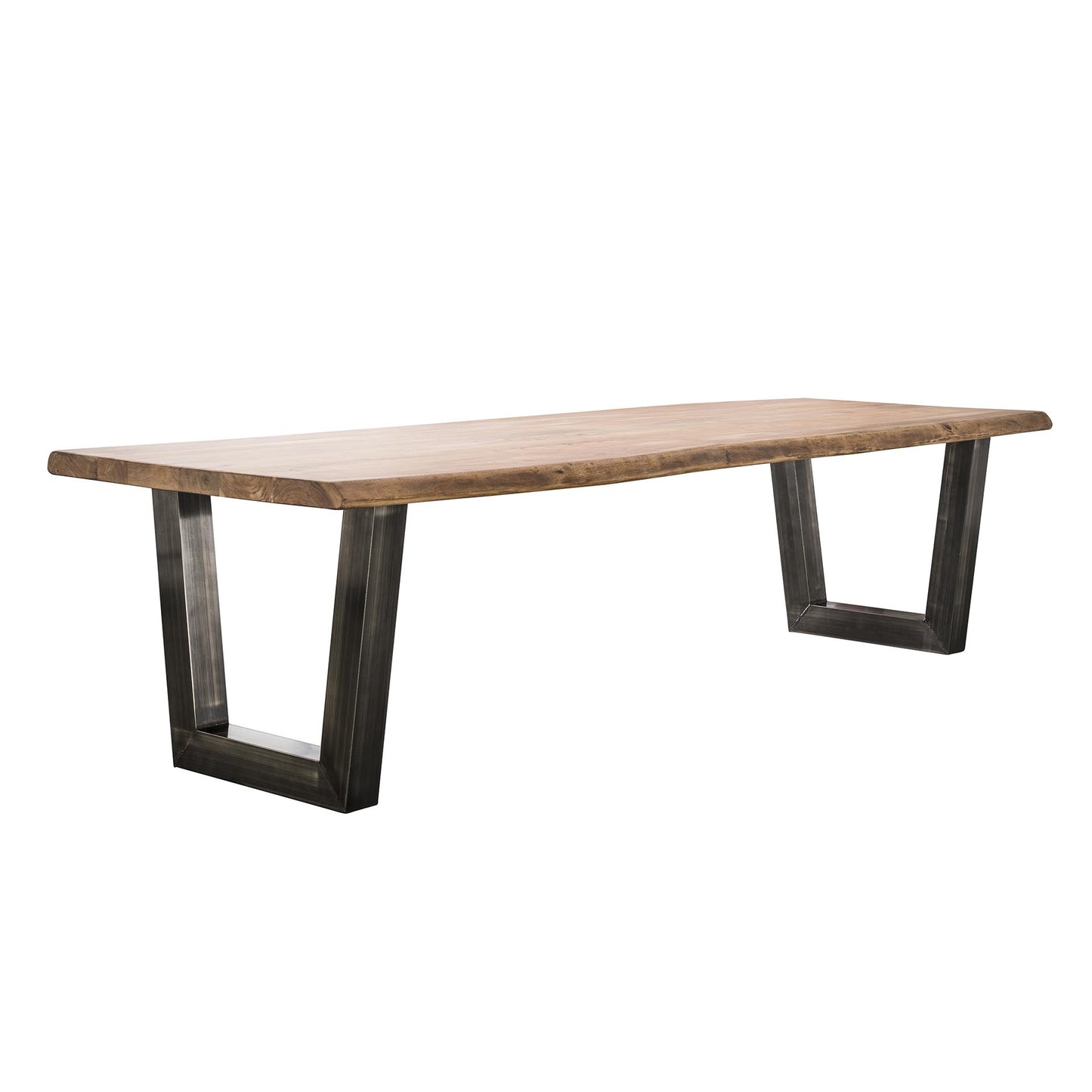 Esstisch Torino Raw 3 Meter Baumkantentisch mit Industrial-Gestell
