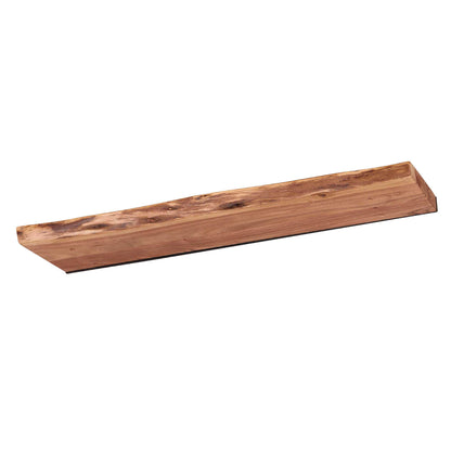 Wandregal EDGE NATURE Schwebendes Massivholz-Regal mit echter Baumkante 90 cm