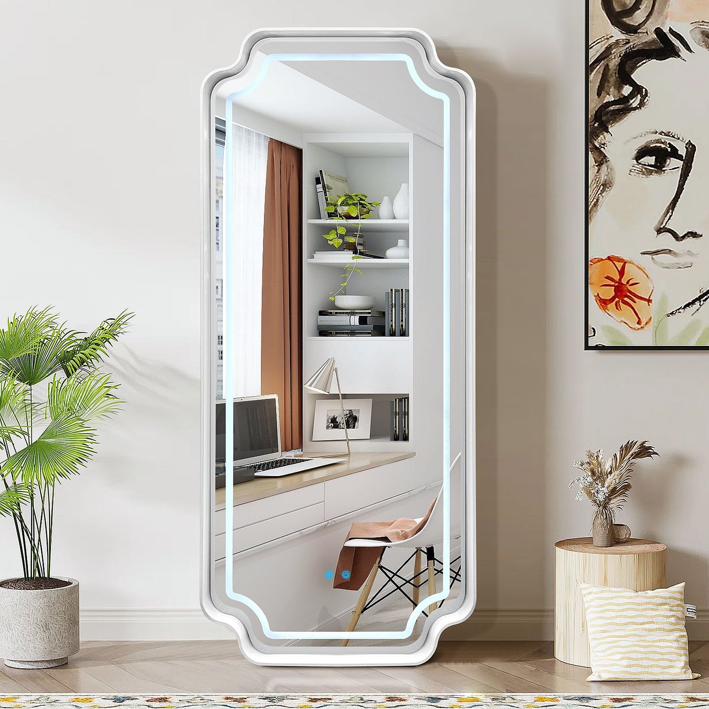 Standspiegel , Wandspiegel AURELIA 180x80 cm mit Led-Beleuchtung