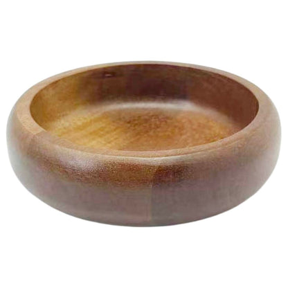 Servierschale Kleines flaches Massivholz-Schälchen im minimalistischen Design Akazie Holz Ø 14 cm