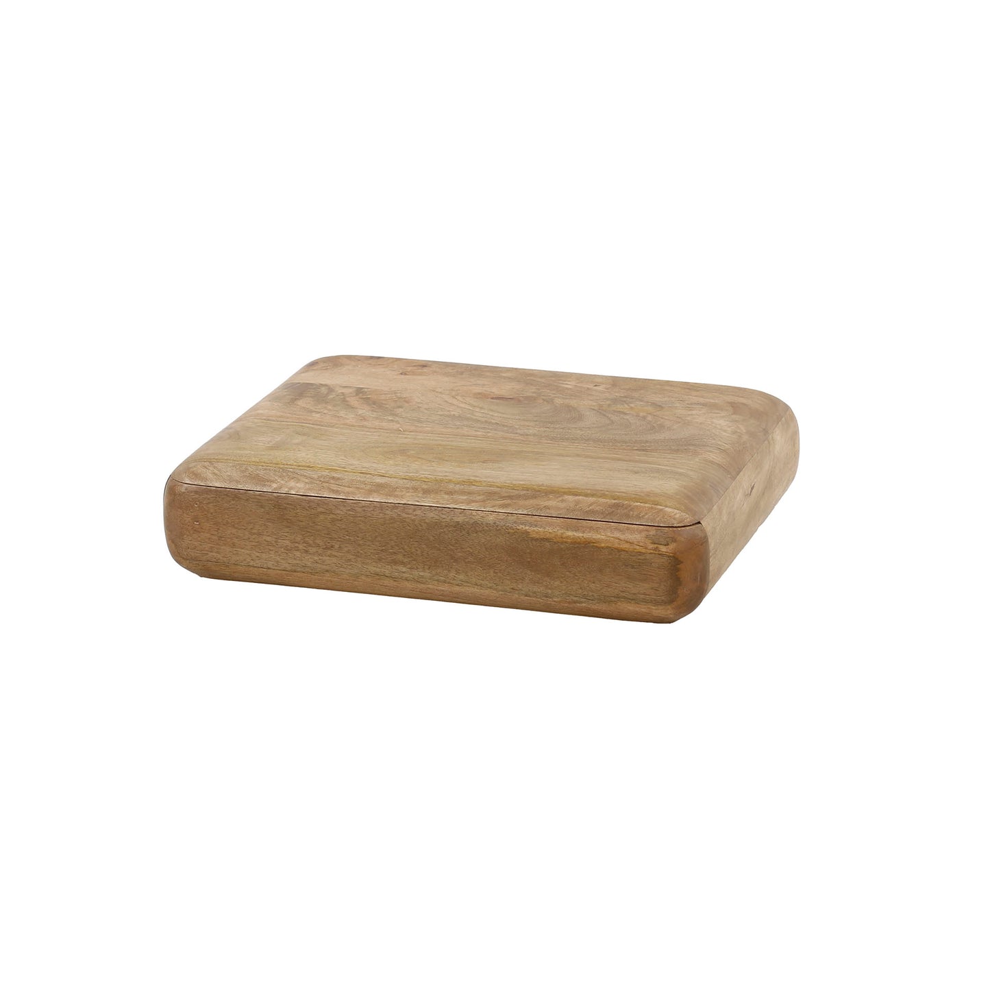 Nachttisch SLEEK SAND Schwebende Nachtkonsole aus Mangoholz im Soft-Edge-Design 45 cm
