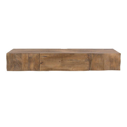 TV-Schrank MAREA 2-in-1 Massivholz-Lowboard mit 3D-Wellenfront Hairpin-Legs 160cm