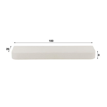 Wandregal STONE ELEGANCE Schwebendes Board aus Marmor-Komposit im Soft-Edge-Design 100 cm