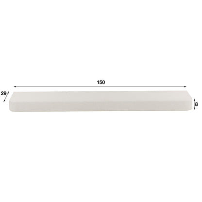 Wandregal STONE ELEGANCE Schwebendes XXL-Board aus Marmor-Komposit im Soft-Edge-Design 150 cm