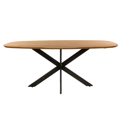 Esstisch ALVAR FLOW Dänisch-Ovaler Massivholztisch aus Akazie 180 cm