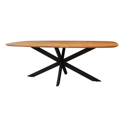 Esstisch MAGNUS GRANDE Dänisch-Ovaler Massivholztisch aus Akazie 215 cm