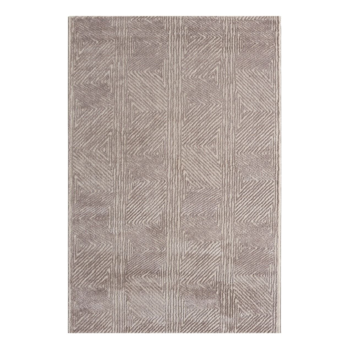 Teppich Nova rechteckig Streifenmuster 13 mm Höhe 160 x 230 cm 200x290 cm beige