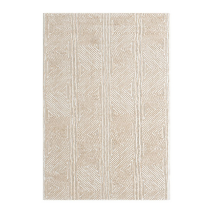 Teppich Nova rechteckig Streifenmuster 13 mm Höhe 160 x 230 cm 200x230 cm creme