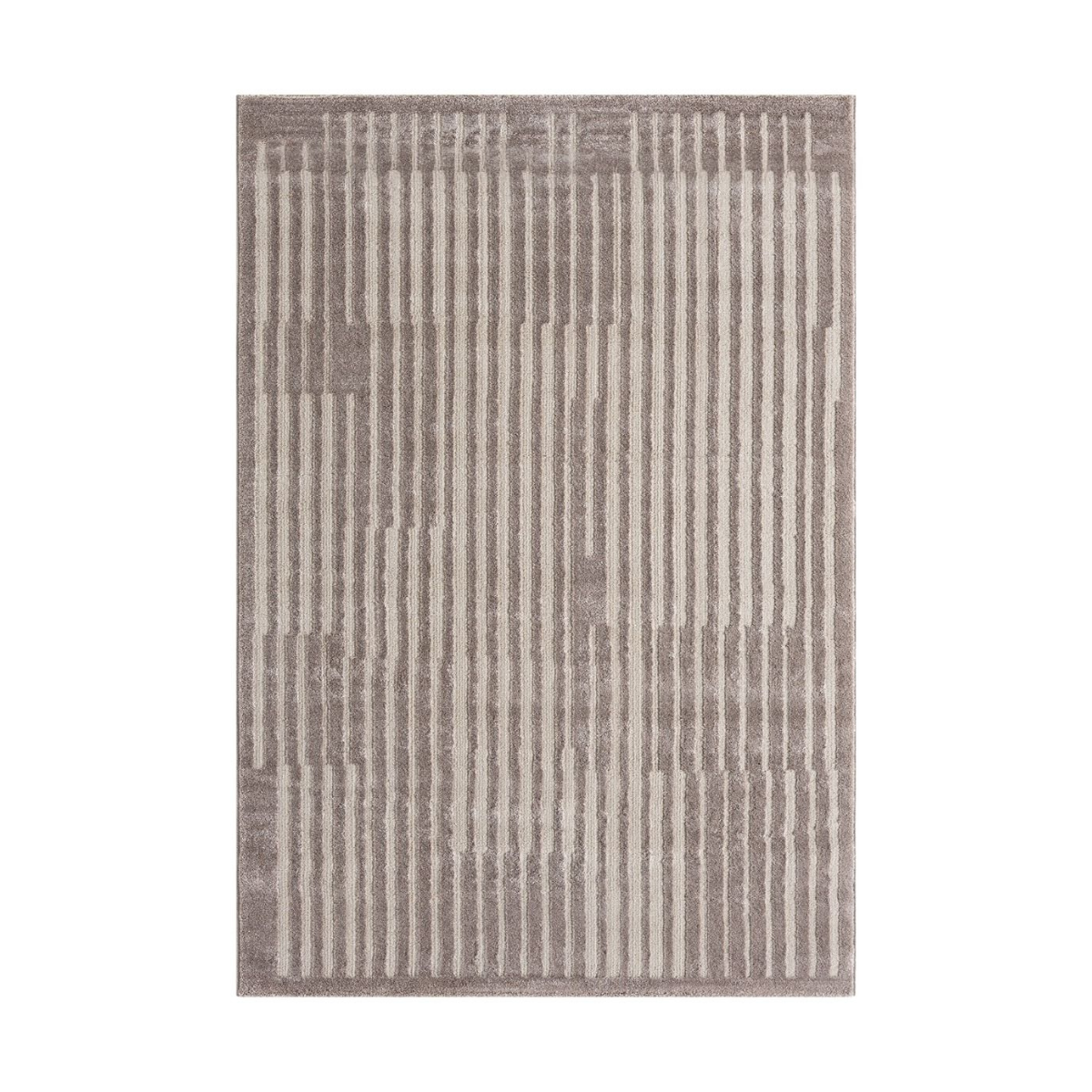 Teppich Nova rechteckig klare Linienführung 13 mm Höhe 160 x 230 cm 200x290 cm beige