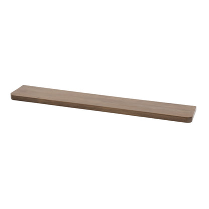 Wandregal CARVE DRIFTWOOD Großes schwebendes Massivholz-Regal mit abgerundeten Ecken 120 cm