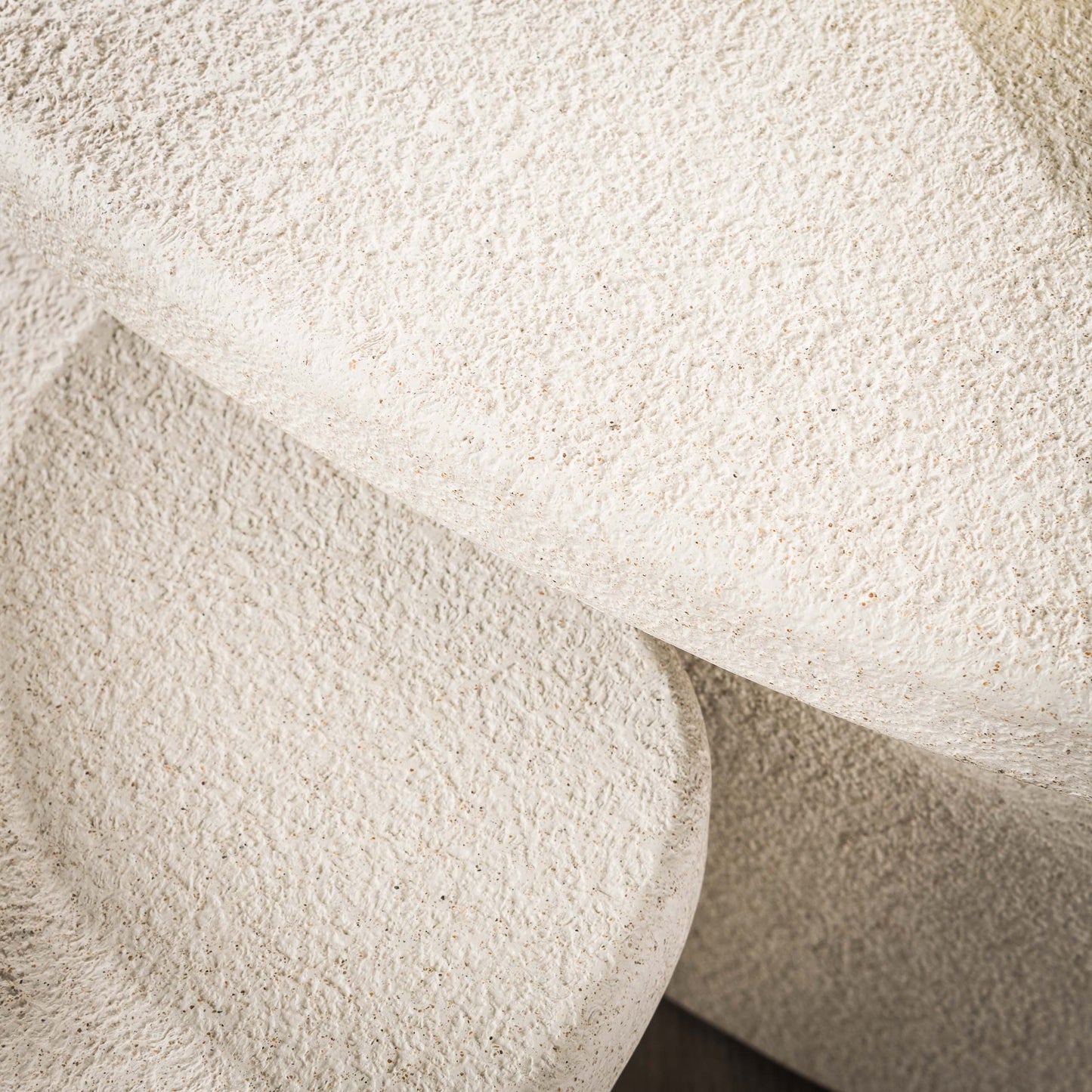 Couchtisch-Set STONE ORGANICO 2-teilige Kiesel-Satztische aus Marmor-Verbundstoff