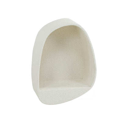 Wandregal STONE DROP Organisches Wand-Nischenregal aus Marmor-Komposit Tropfenform, 46 cm