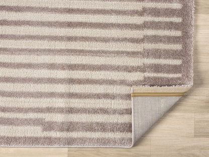 Teppich Nova rechteckig klare Linienführung 13 mm Höhe 160 x 230 cm 200x290 cm beige